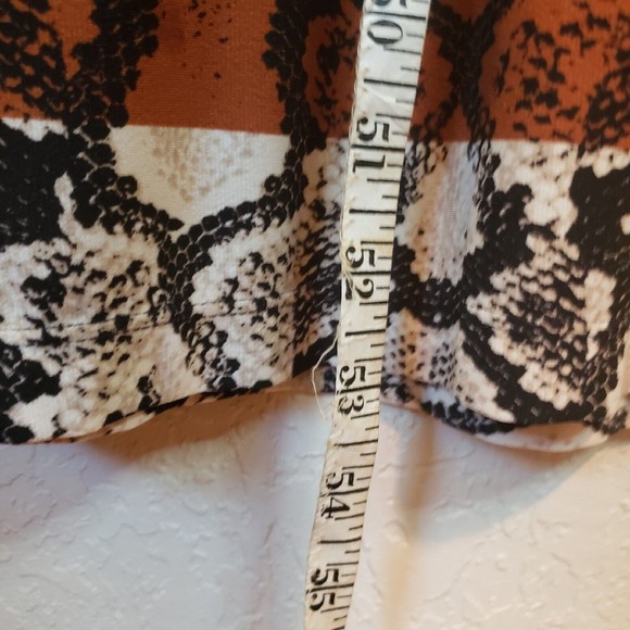 MSK Maxi Dress Snakeskin Print Sleeveless gold - Picture 10 of 10